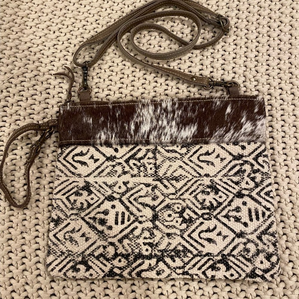 Crossbody bag. 11” width, 9.5” height